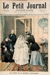 De Eerste Communicant, illustratie uit Le Petit Journal, 16 april 1894